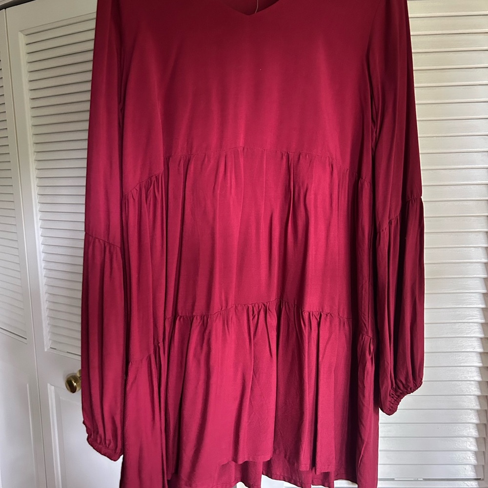 Red Slouchy Dress